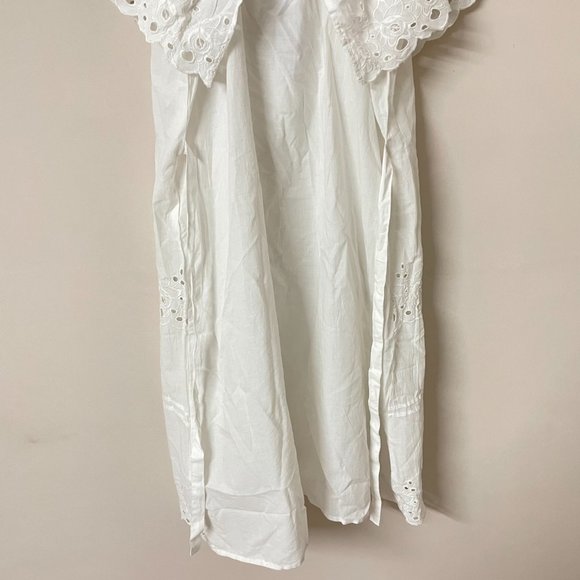 Medium- White Off-shoulder Mini Dress - Picture 9 of 9
